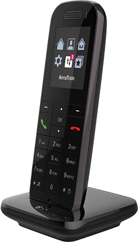 Deutsche Telekom Speedphone 52 - Schnurloses Erweiterungshandgerät - mit Bluetooth-Schnittstelle - DECTCAT-iq - Schwarz (40863129) von Telekom