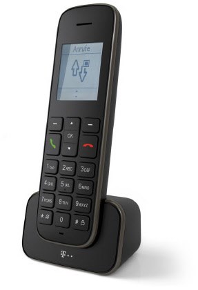 Sinus 207 Pack Schnurlos Solo-Handteil schwarz von Telekom