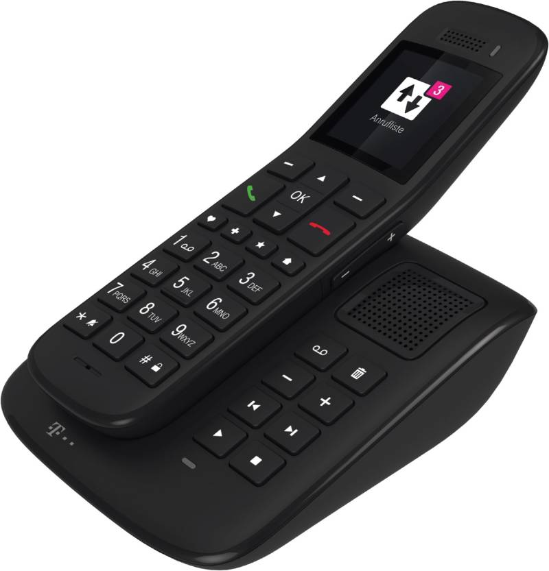 Sinus A32 Schnurlostelefon mit Anrufbeantworter ebenholz von Telekom