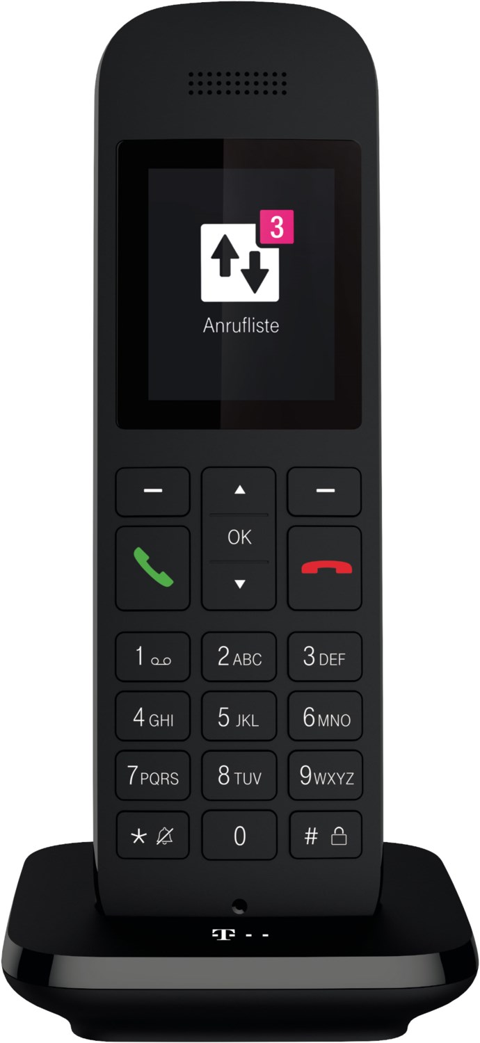 Speedphone 12 Schnurlos Solo-Handteil schwarz von Telekom
