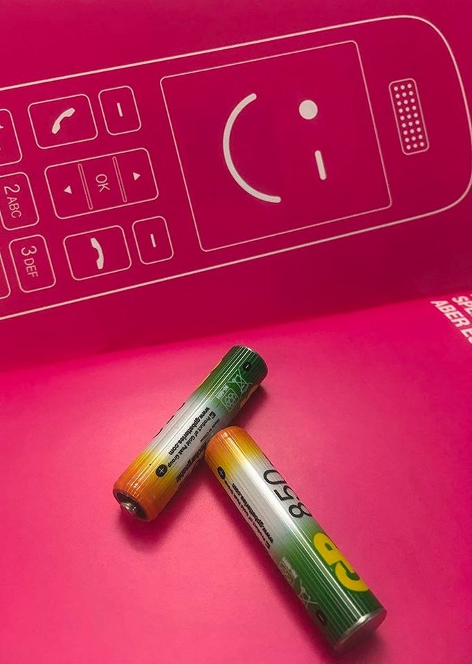 Telekom Akkupack 2x AAA (1,2V) 850mAh wiederaufladbar für schnurlos Telefone Akkupacks 850 mAh (2 St), Festnetztelefon DECT Panasonic Gigaset Telekom Sinus Speedphone von Telekom