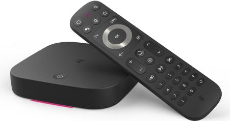 Telekom MagentaTV One 2. Gen. - Android - TV 12 - AVC - HEVC - VC-1 - VP8 - VP9 - 802.11a - 802.11b - Wi-Fi 4 (802.11n) - Wi-Fi 5 (802.11ac) - Wi-Fi 6 (802.11ax) - 10,100 Mbit/s - 1.4/2.3 (40824143) von Telekom