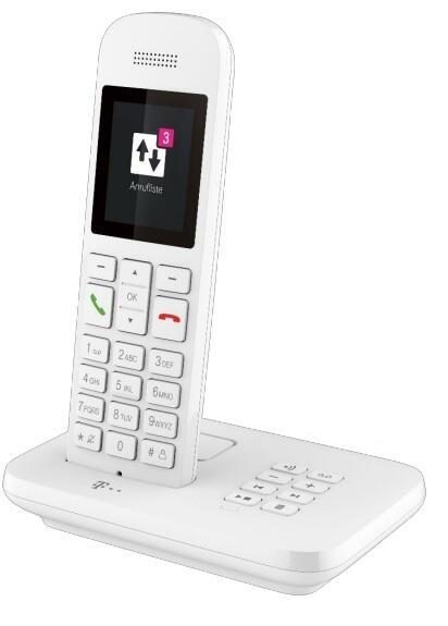 Telekom Sinus A12 Festnetz-Telefon mit Basis und AB Weiss von Telekom