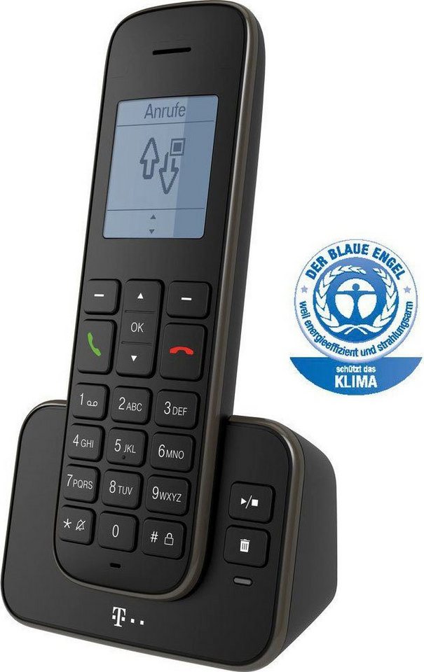 Telekom Sinus A207 Schnurloses DECT-Telefon (Mobilteile: 1, Erweiterungsmöglichkeit für bis zu 5 Mobilteile) von Telekom