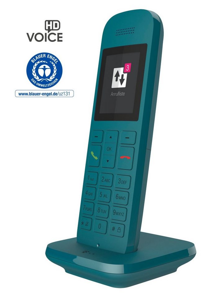 Telekom Speedphone 12 DECT-Telefon (Mobilteile: 1, mit HD Voice, Multifunktionstaste 5 cm Farbdisplay) von Telekom