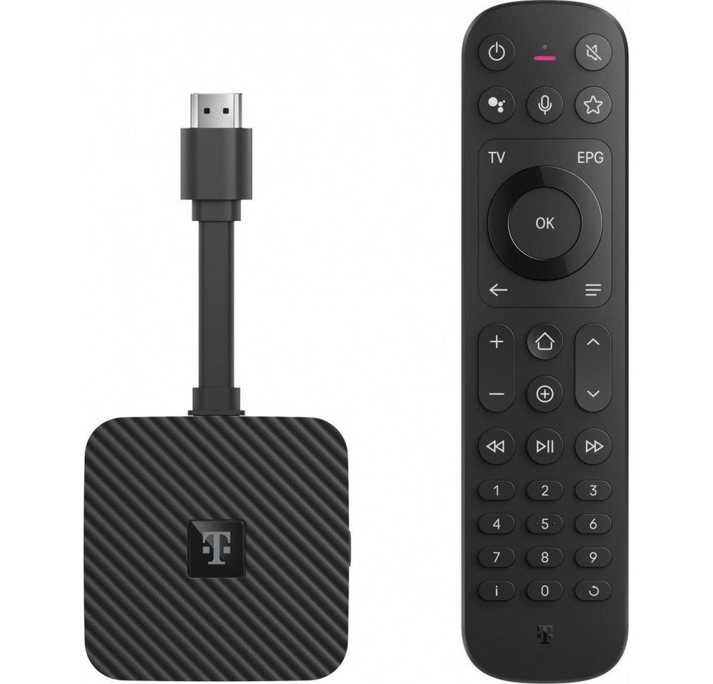 Telekom Telekom MagentaTV Stick (2. Gen), schwarz Streaming-Gerät. SAT-Receiver (Streaming in hoher Bildqualität) von Telekom