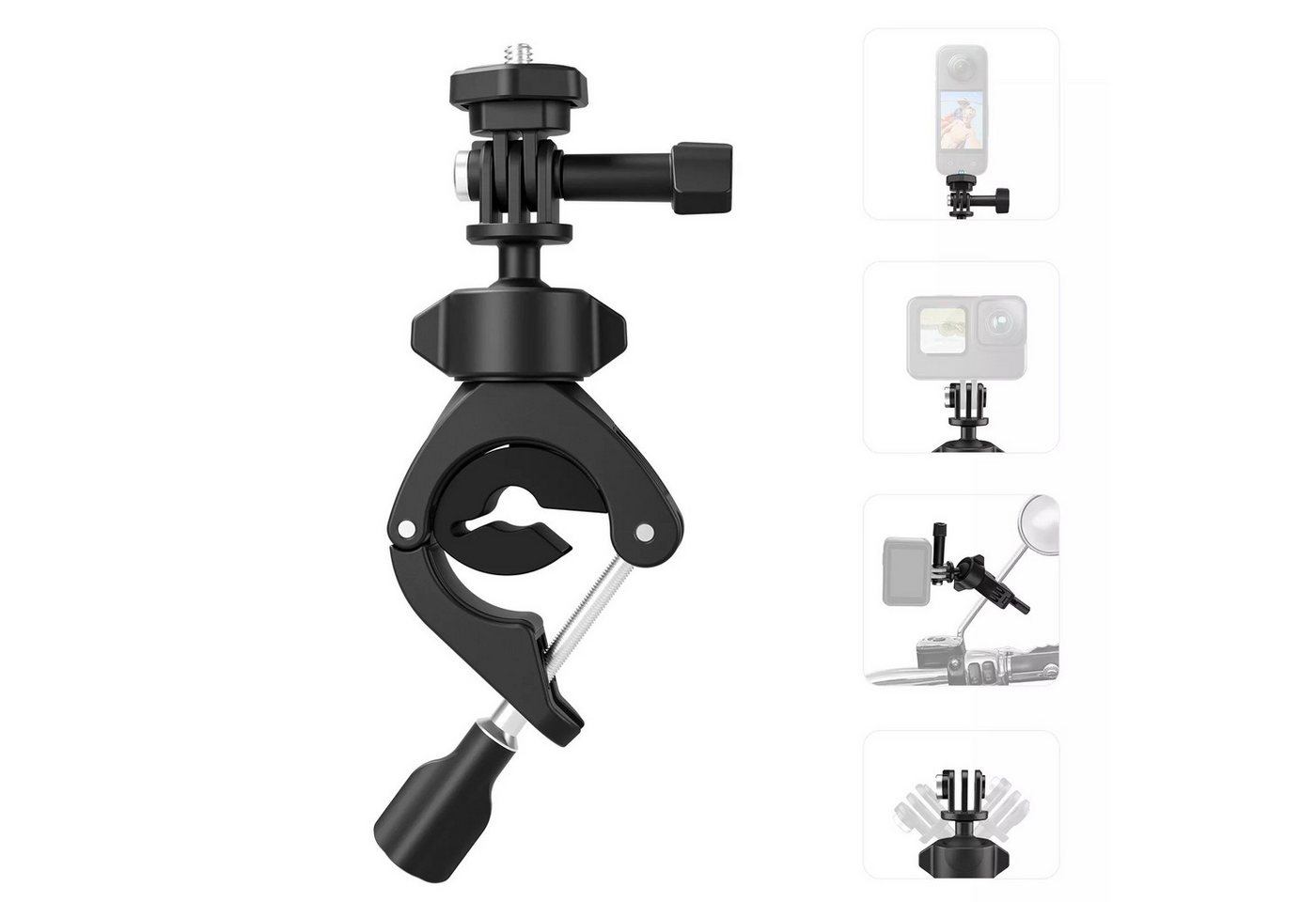Telesin Fahrradrohrschelle für Gopro 12 11 10 9 Insta360 Action Kamera Action Cam-Halterung Telesin Fahrradrohrschelle für Gopro 12 11 10 9 Insta360 Action Kamera Action Cam-Halterung von Telesin