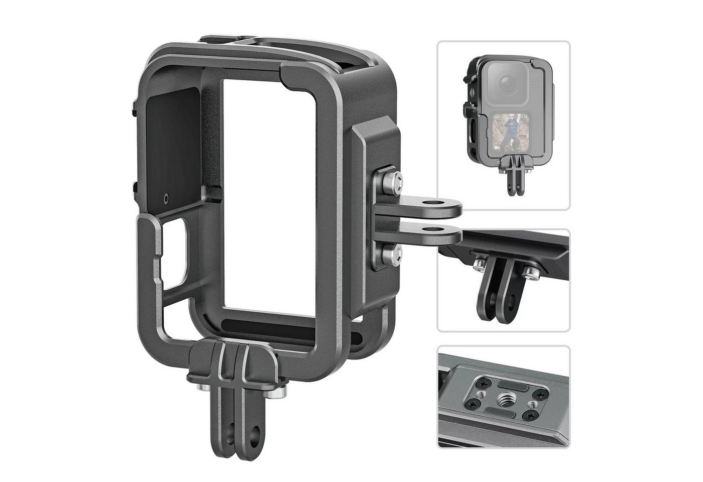 Telesin Für GoPro HERO 12 11 10 9 Metall-Kombikäfig Vertikale Version Zubehör Drohne Telesin Für GoPro HERO 12 11 10 9 Metall-Kombikäfig Vertikale Version Zubehör Drohne von Telesin