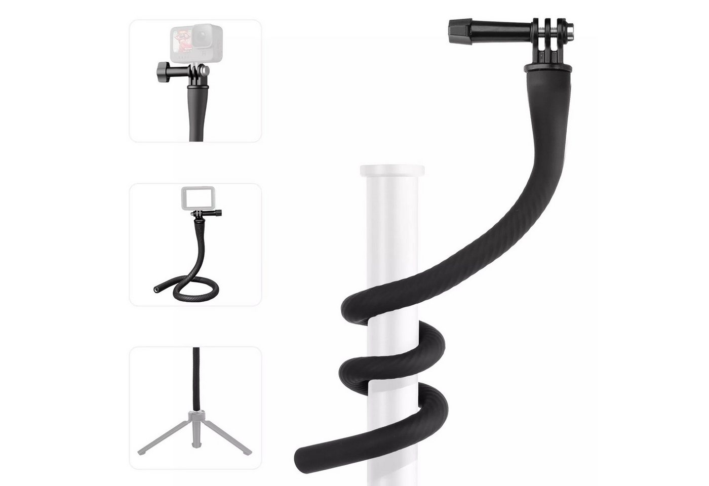Telesin Handy GoPro Universal Stativ Flexibel Dreibein Klemmstativ Klammern Action Cam-Halterung Telesin Handy GoPro Universal Stativ Flexibel Dreibein Klemmstativ Klammern Action Cam-Halterung von Telesin
