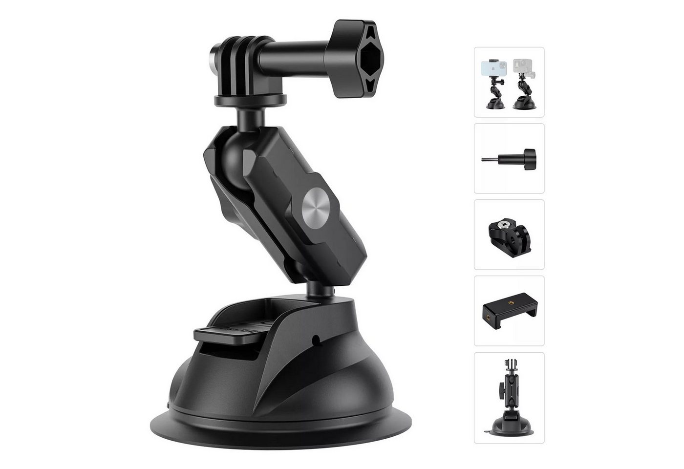 Telesin Kamera Halter Auto Action-Kamera-Saugnapfhalter für GoPro Insta360 DJI Action Cam-Halterung Telesin Kamera Halter Auto Action-Kamera-Saugnapfhalter für GoPro Insta360 DJI Action Cam-Halterung von Telesin
