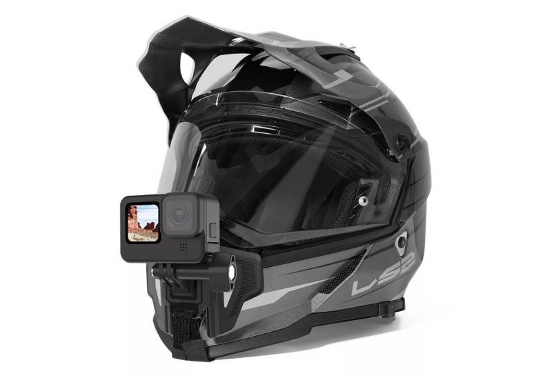 Telesin Motorrad Helm Halterung Halter Chin Mount für Gopro Hero Insta360 DJI Action Cam-Halterung von Telesin