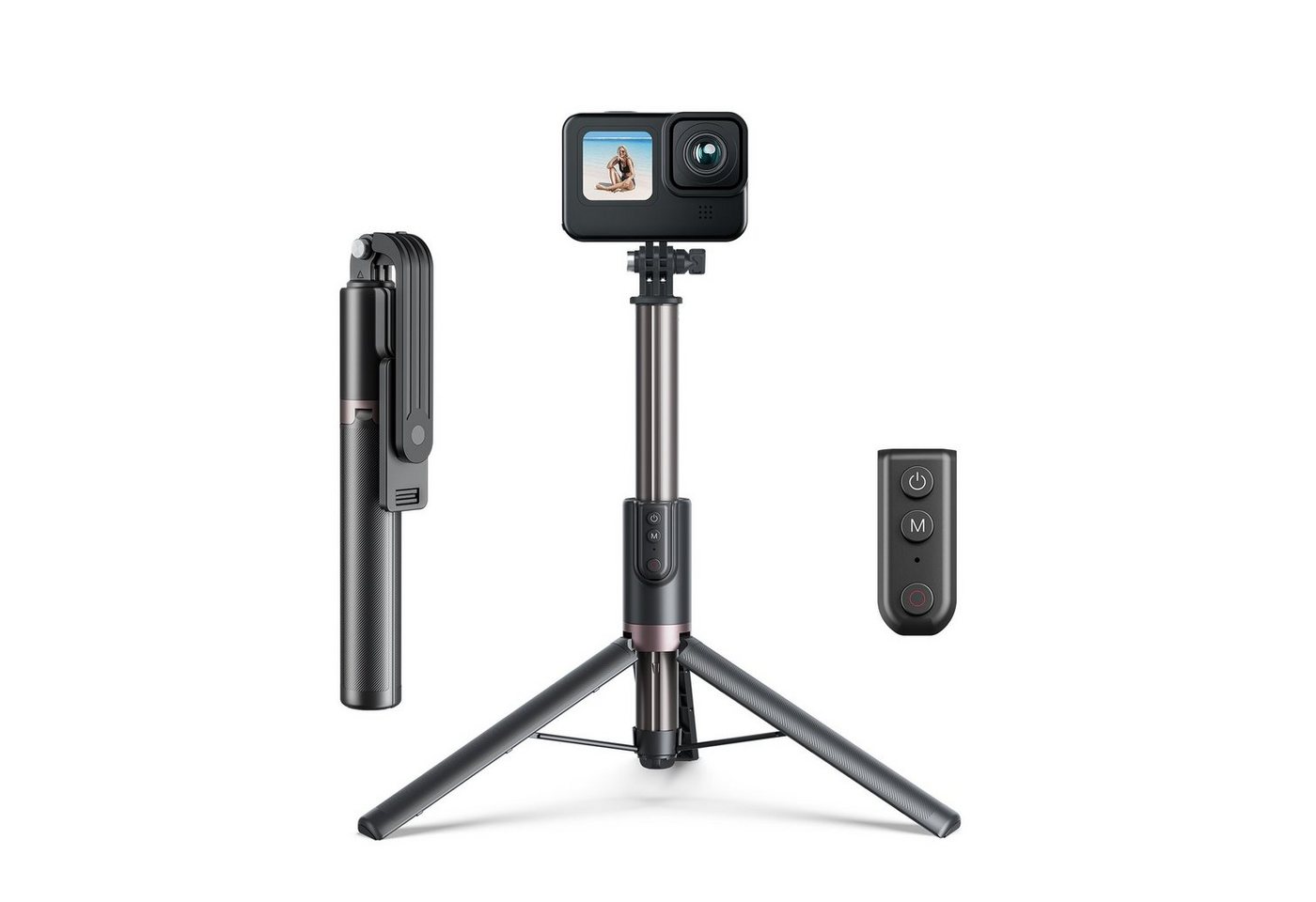 Telesin Selfie-Stick Bluetooth Selfie Stick für GoPro/ Handy 130cm ausziehbaren Stativ Telesin Selfie-Stick Bluetooth Selfie Stick für GoPro/ Handy 130cm ausziehbaren Stativ von Telesin