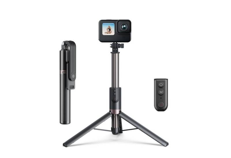 Telesin Selfie-Stick Bluetooth Selfie Stick für GoPro/ Handy 130cm ausziehbaren Stativ von Telesin