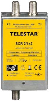 SCR 2/1x2 SAT-Multischalter SCR 2/1x2 SAT-Multischalter von Telestar