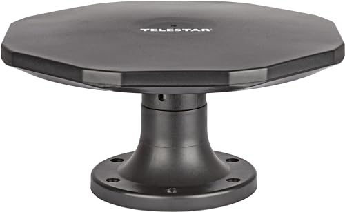 TELESTAR Antenna 15 LTE – Aktive DVB-T2 Außen-Antenne (Outdoor & Camping, DVB-T2/UKW/DAB+, 20 dB Verstärkung) – Schwarz von Telestar