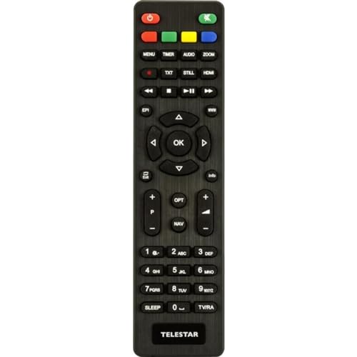 TELESTAR Fernbedienung – Original Ersatz-Fernbedienung für Receiver (digiHD TS 10, digiHD TS 11, DIGISTAR T2 IR, digiHD TT 5 IR UVM.) von Telestar