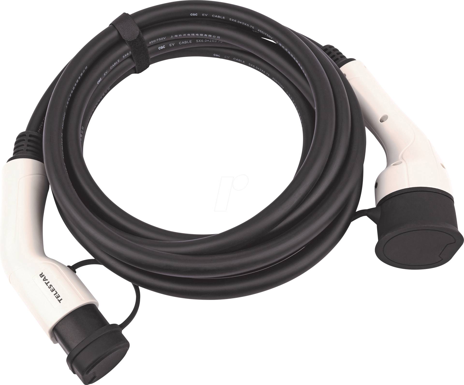 TELESTAR T2 7,5M - Typ 2 Kabel, für E-Fahrzeuge, 11/ 22 kW, 7,5 m von Telestar