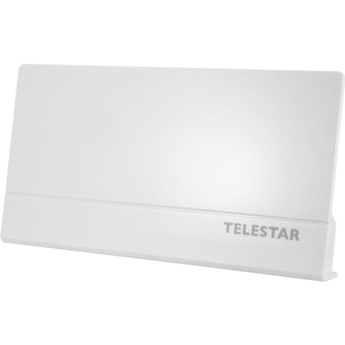 Telestar Antenna 9 LTE aktive DVB T2 Antenne (DVB-T2 HD/DVB-T, UKW, DAB+, FullHD, Verstärkung: 45 dB, LTE Filter) weiß von Telestar