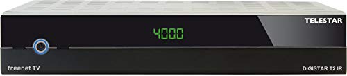 Telestar DIGISTAR T2 IR - DVB-T2 HD Receiver inkl 3 Monate freenet TV / DVB-C Kabelreceiver (freenet TV Receiver, 3 Monate inkl., H.265/HEVC, HDMI, Scart, Display, DVB-T) schwarz von Telestar
