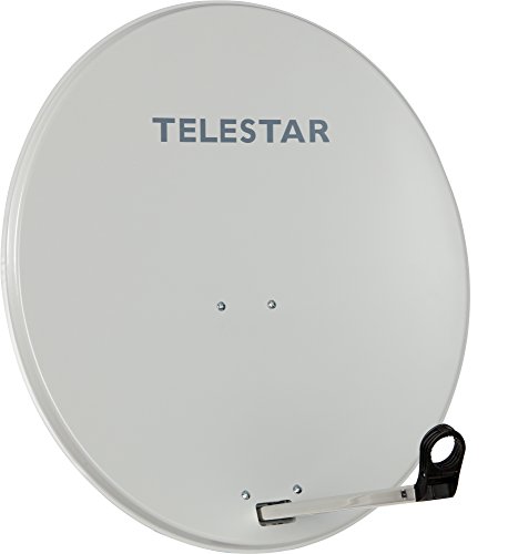 Telestar Digirapid 80 S SAT-Spiegel (80 cm Stahl-Spiegel, Masthalterung, 40mm LNB-Halterung) lichtgrau von Telestar
