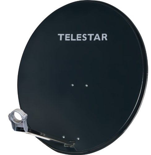 Telestar Digirapid 80 SAT-Spiegel (80 cm Aluminium-Spiegel, vormontierte Masthalterung, 40mm LNB-Halterung) schiefergrau von Telestar