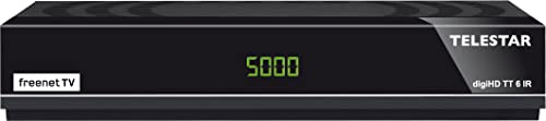 Telestar digiHD TT6 IR - DVB-T2 HD Receiver inkl 3 Monate freenet TV / DVB-C Kabelreceiver (freenet TV Receiver, 3 Monate inkl., H.265/HEVC, DVB-T) Telestar digiHD TT6 IR - DVB-T2 HD Receiver inkl 3 Monate freenet TV / DVB-C Kabelreceiver (freenet TV Receiver, 3 Monate inkl., H.265/HEVC, DVB-T) von Telestar