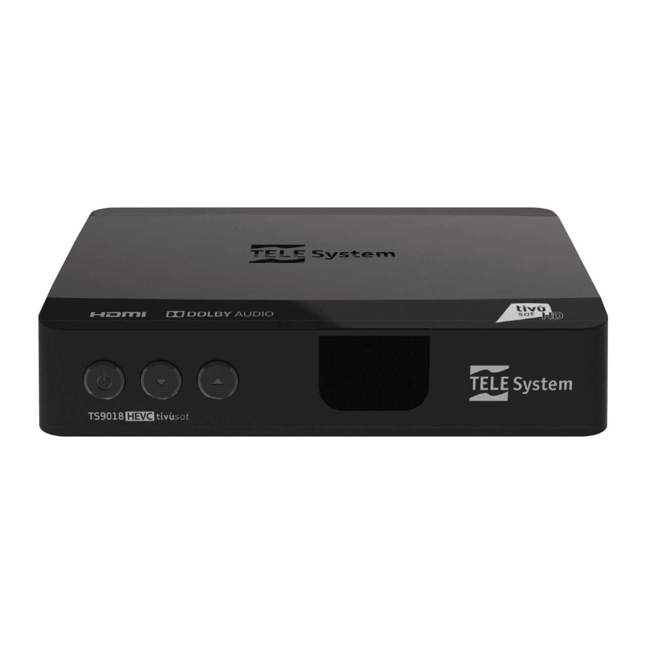 Telesystem TS9018 Full HD HEVC H.265 Smartcard HDMI DVB-S2 Sat Receiver mit Aktive Tivusat HD Karte von Telesystem