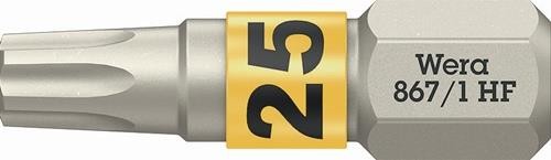 10 Stk. Wera Bit 867 TORX® HF 1/4 Zoll TX 25 L.25mm m.Farbleitsystem Televes von Televes