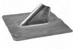 Bleiblechziegel mit Zinkblechstutzen 410x410 mm 60 mm Durchmesser (X2011) von Televes