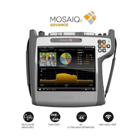 MOSAIQ6OA - MOSAIQ-Messgerät Advance DVB-T/T2/S/S2/C+CI MOSAIQ6OA MOSAIQ6OA - MOSAIQ-Messgerät Advance DVB-T/T2/S/S2/C+CI MOSAIQ6OA von Televes