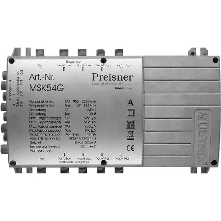 MSB58NG - Multischalter-Basisgerät kaskad. m.Netzteil MSB58NG MSB58NG - Multischalter-Basisgerät kaskad. m.Netzteil MSB58NG von Televes