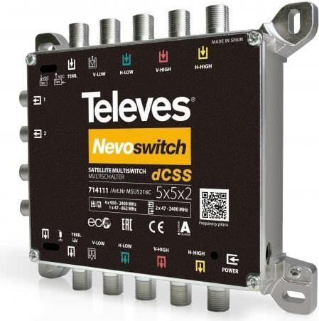 Multischalter 12,70cm (5) 2x16 NEVO-SCR dCSS kaska. MSU5216C (MSU5216C) von Televes