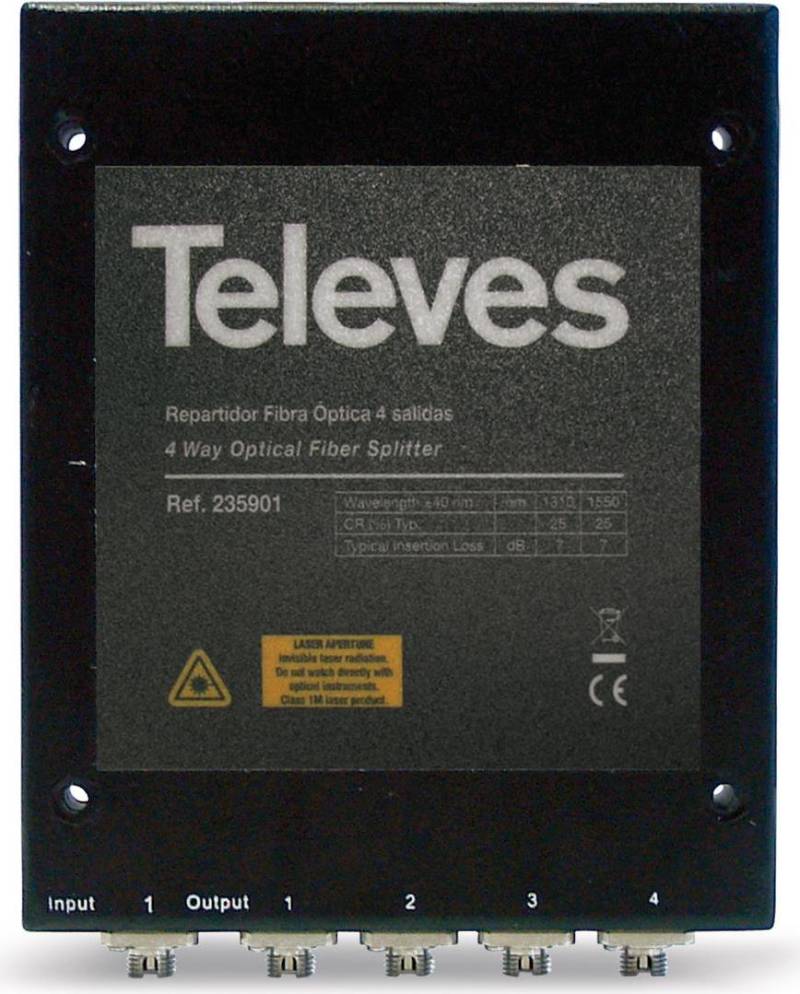 TELEVES OVT4N Optischer Verteiler 4 - Ausgänge (235901) von Televes