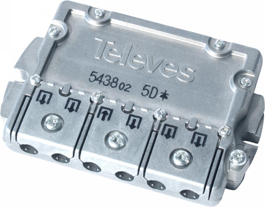 Televes 543802 Kabelspalter oder -kombinator Kabelsplitter Edelstahl (EFV5) von Televes