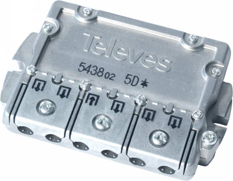 Televes 543802 Kabelspalter oder -kombinator Kabelsplitter Edelstahl (EFV5) von Televes