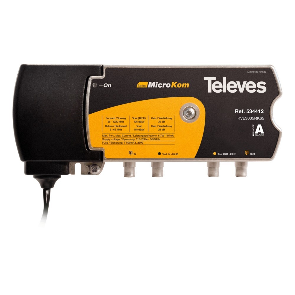 Televes BK-Verstärker 30/35dB KVE3035RK65 534412 Televes BK-Verstärker 30/35dB KVE3035RK65 534412 von Televes