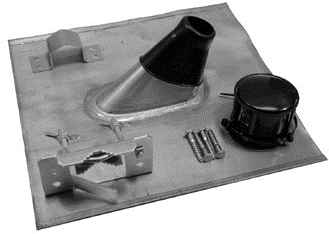 Televes Deutschland GmbH Mastzubehoer-Set 60 mm mit Bleiblechziegel (MAZ60) von Televes