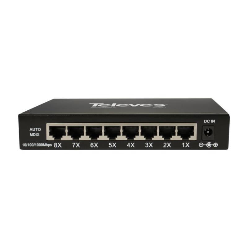 Televes Ethernet Switch L2 SWUM-1000-8 768111 von Televes