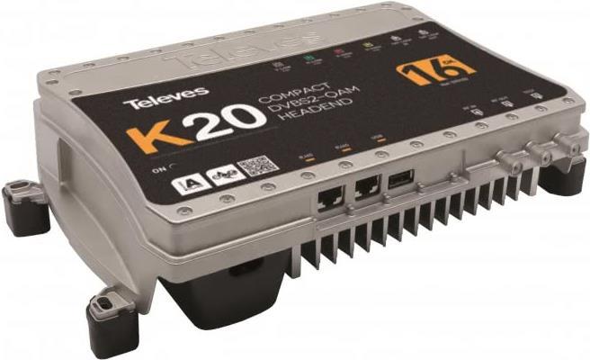Televes K20-16 Kompaktkopfstelle 16Transponder DVB-S2 QAM (570103) von Televes