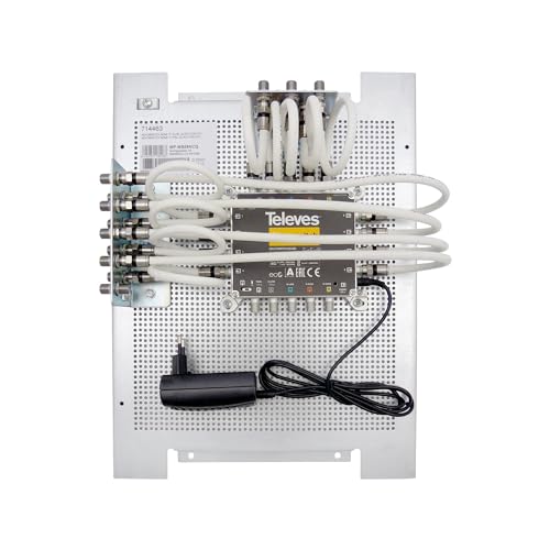 Televes MP-MS58NCQ Montageplatte mit Multischalter, 5in8 (714463) von Televes