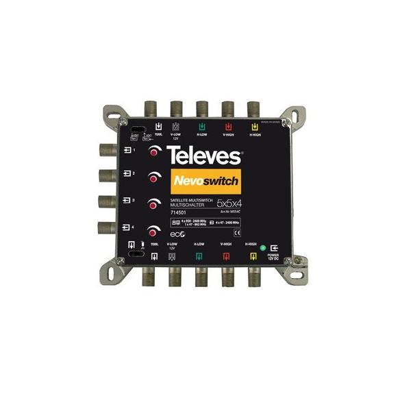 Televes Multischalter 5 in 4 Guß MS54C 714501 Televes Multischalter 5 in 4 Guß MS54C 714501 von Televes