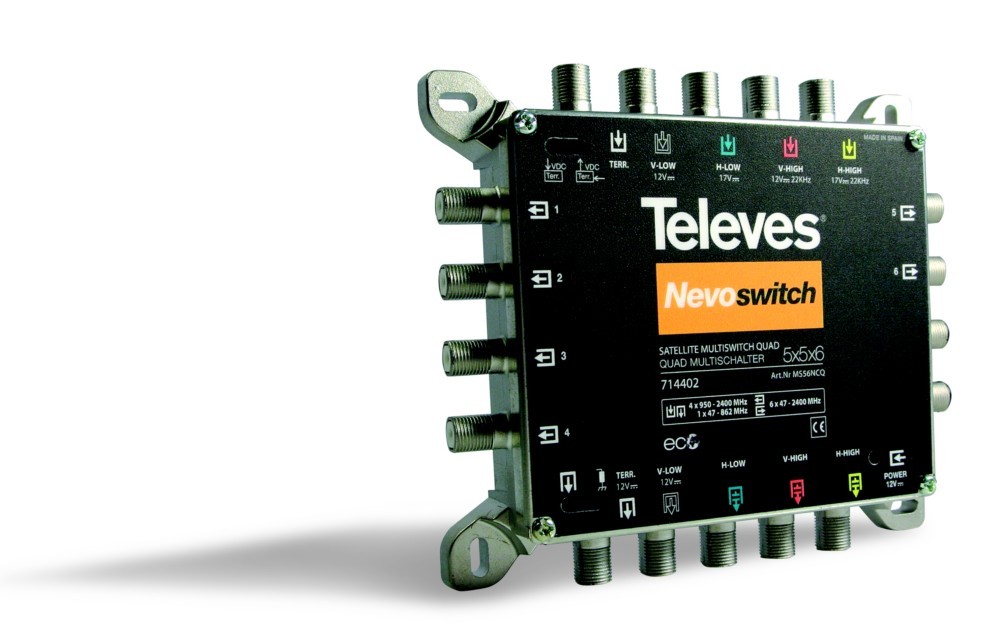 Televes Multischalter 5 in 6 Guß MS56NCQ 714402 Televes Multischalter 5 in 6 Guß MS56NCQ 714402 von Televes