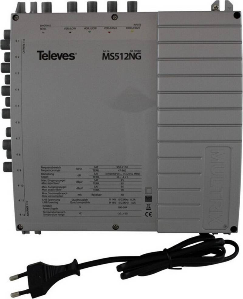 Televes Multischalter MS512NG 745904 von Televes