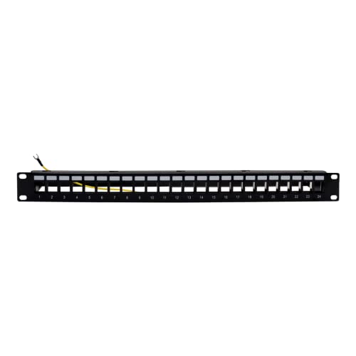 Televes Rack-Panel 19 Zoll mit 1U Kabelhalter (bis zu 24 Adapt) von Televes