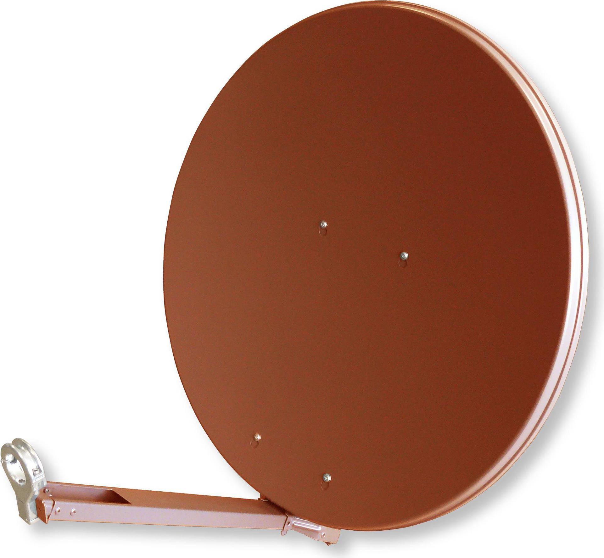 Televes S760CL-Z. Input frequenz-range: 10,75 - 12,75 GHz, Rauschmaß: 26 dB, Antenne Zunahmeniveau (max): 38,2 dBi. Breite: 750 mm, Höhe: 800 mm, Gewicht: 7,05 kg. Produktfarbe: Rot. Verpackungsabmessungen (BxTxH): 790 x 930 x 170 mm, Paketgewicht: 8,25 kg (S760CL-Z) von Televes