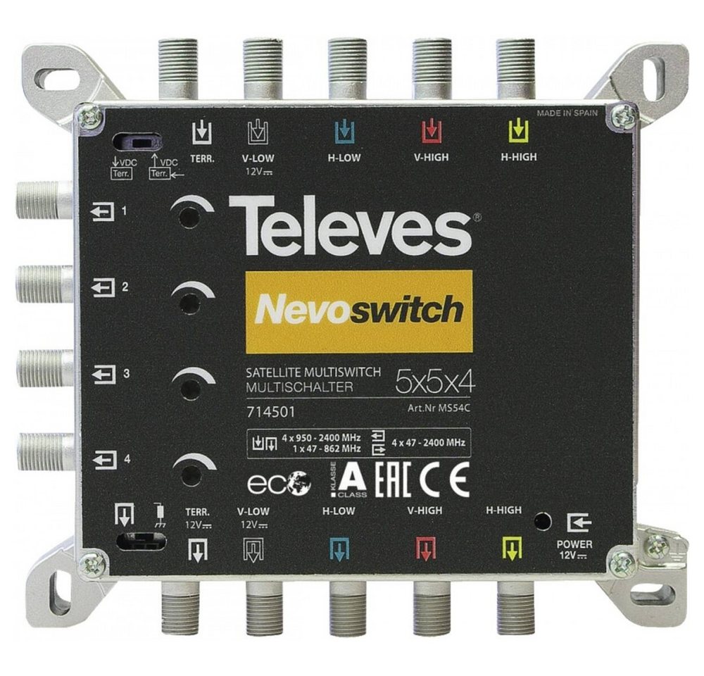 Televes Televes MS54C Nevoswitch - Multischalter Festnetztelefon Televes Televes MS54C Nevoswitch - Multischalter Festnetztelefon von Televes