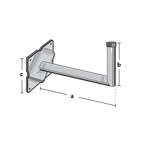 Televes Winkelwandhalter, feuerverzinkt, 440 mm Wandabstand von Televes