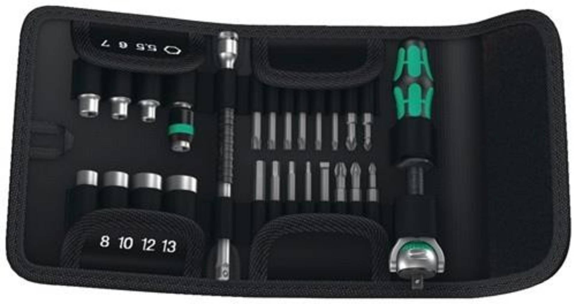 Wera Bit-/Steckschlüsselset KK Zyklop Speed 26-tlg.Schlitz/PH/PZD/Knarre/7 Wera Bit-/Steckschlüsselset KK Zyklop Speed 26-tlg.Schlitz/PH/PZD/Knarre/7 von Televes