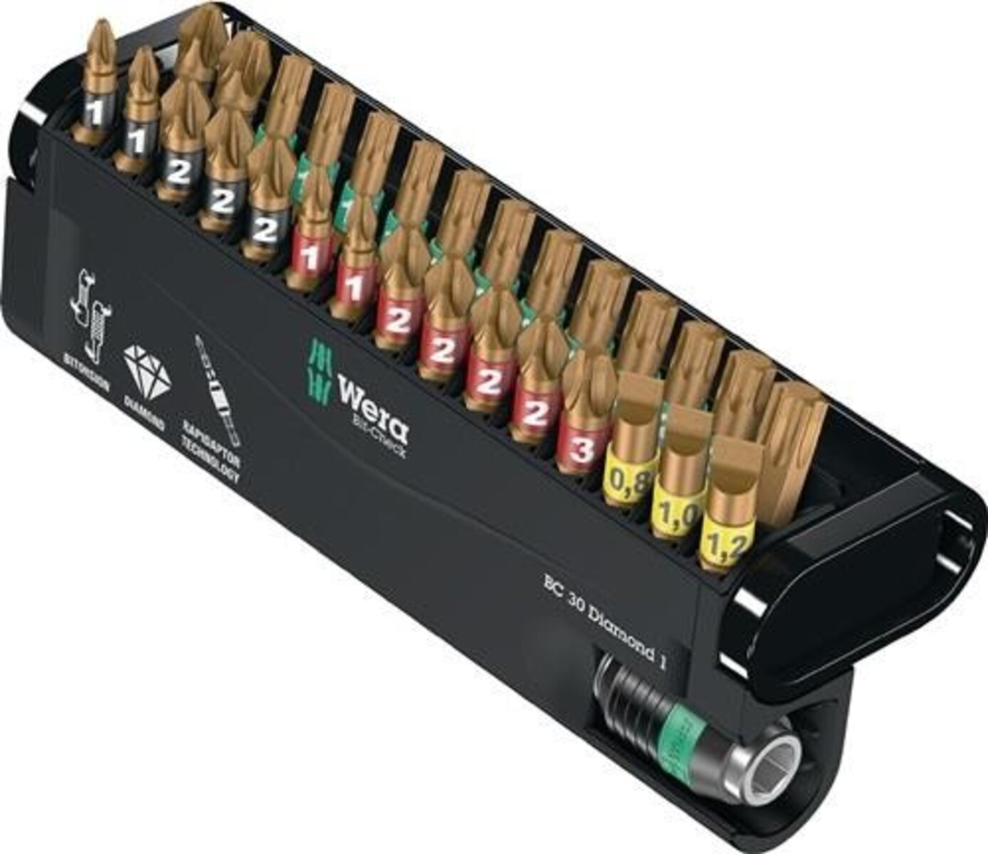 Wera Bitsortiment Bit-Check Diamond 1 30-tlg.Schlitz/PH/PZD/TX Televes Wera Bitsortiment Bit-Check Diamond 1 30-tlg.Schlitz/PH/PZD/TX Televes von Televes