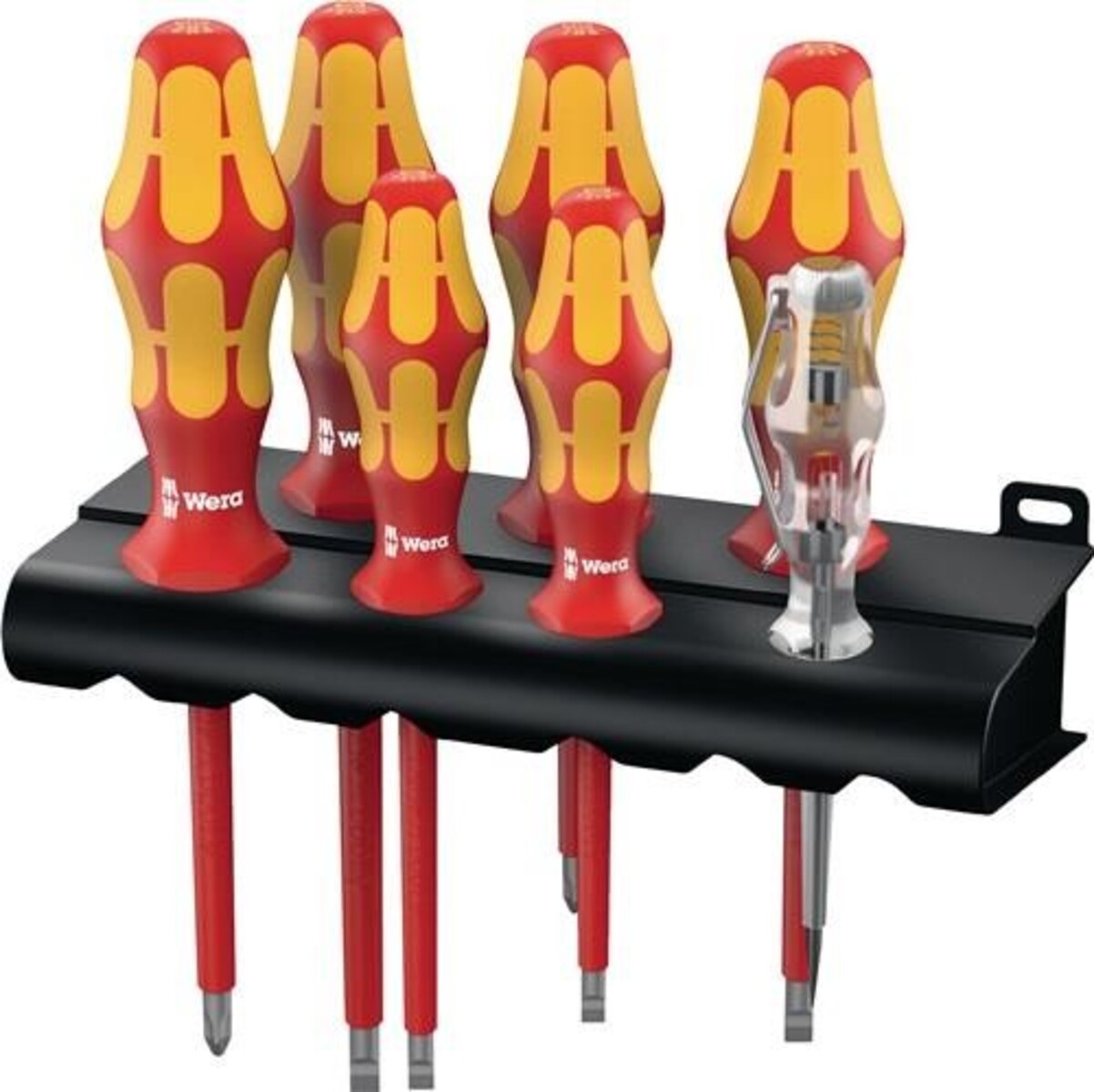 Wera Schraubendrehersatz 160 i/165 i/7 7-tlg.Schlitz/PZD m.Wandhalterung VDE Wera Schraubendrehersatz 160 i/165 i/7 7-tlg.Schlitz/PZD m.Wandhalterung VDE von Televes
